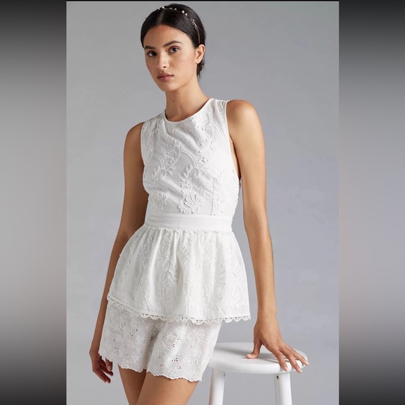 Anthropologie Crochet-Back Blouse - Picture 2 of 5